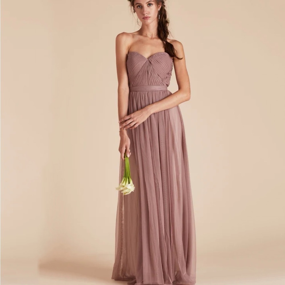 Birdy Grey Christina Tulle Sandy Mauve Convertible Dress Size Large